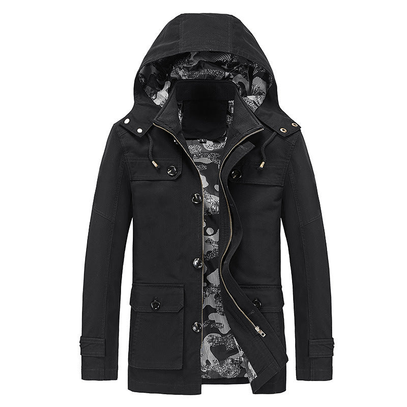 Trenchcoat für Herren, mittellang, Slim-Fit – Bild 11 | LuxeStyle