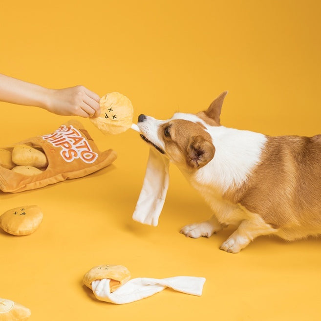 Ear Planet Plüsch-Hundespielzeug mit Sound