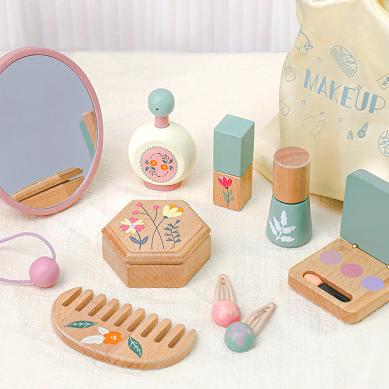Kindermake-up-Set mit grüner Tasche – Bild 2 | LuxeStyle
