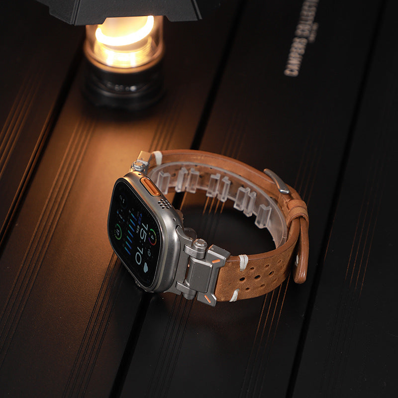 Mechanisches Kuhfell-Armband für Apple Watch – Bild 3 | LuxeStyle