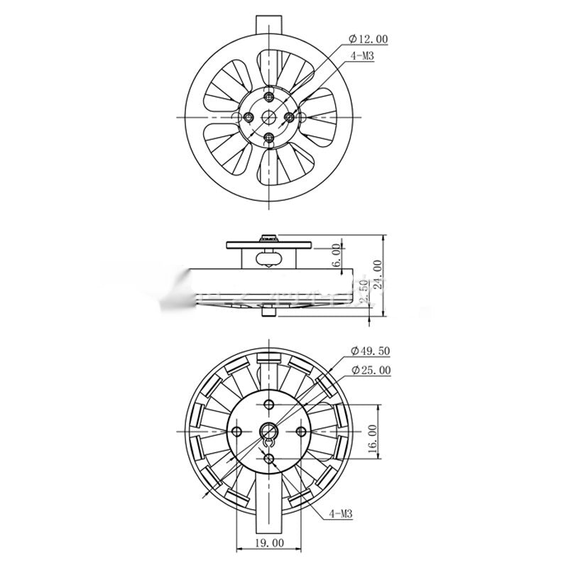 Bürstenloser 750KV Scheibenmotor für Multirotoren