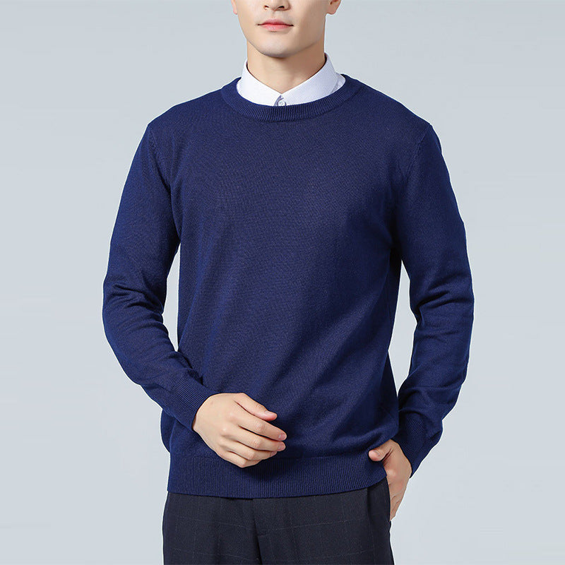 Herren-Loose-Crew-Neck-Sweater