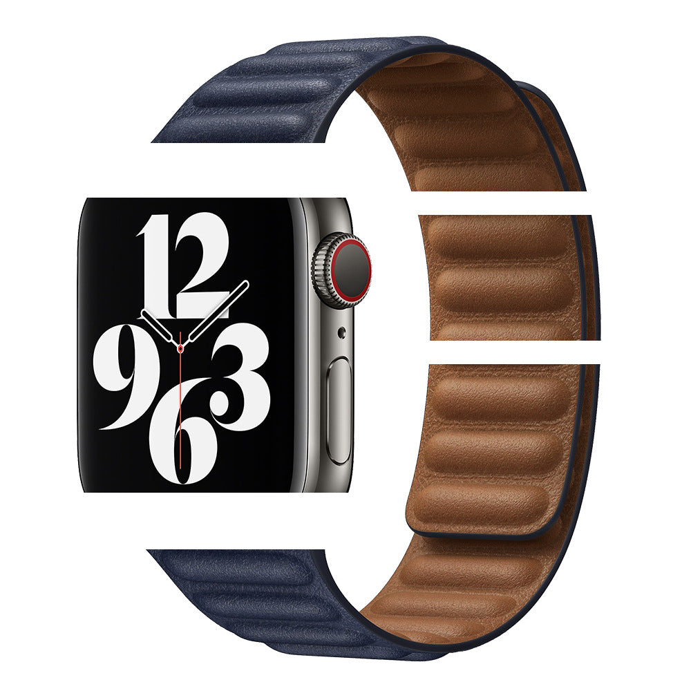 Lederarmband mit Kette für Apple Watch – Bild 19 | LuxeStyle