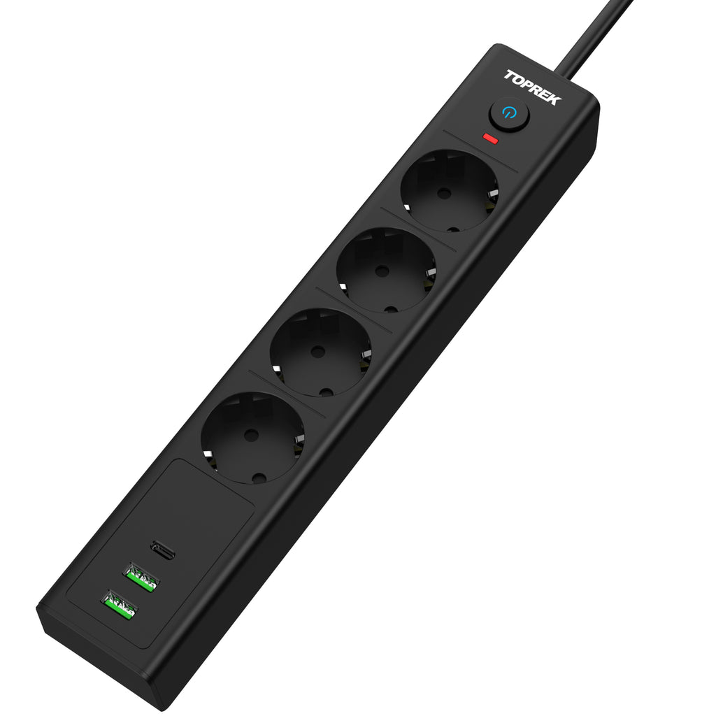 Steckdosen-Adapter Schwarz