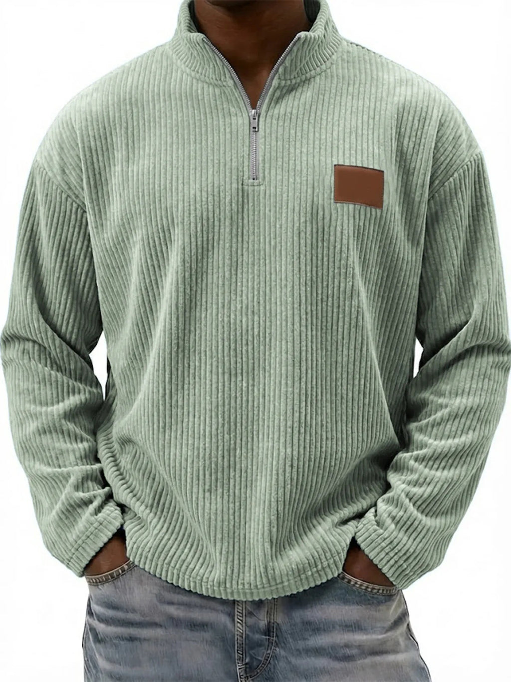 Retro-Cordonpullover mit Stehkragen – Bild 11 | LuxeStyle