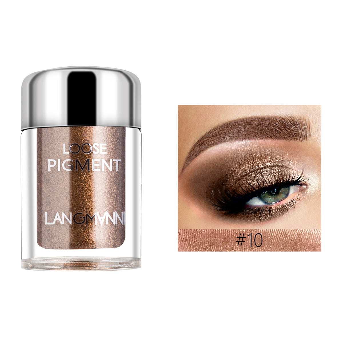 Perlglänzendes Lidschatten-Set mit Diamantglitzer – Bild 17 | LuxeStyle