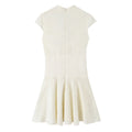 Jacquard Mini-Kleid aus Satin