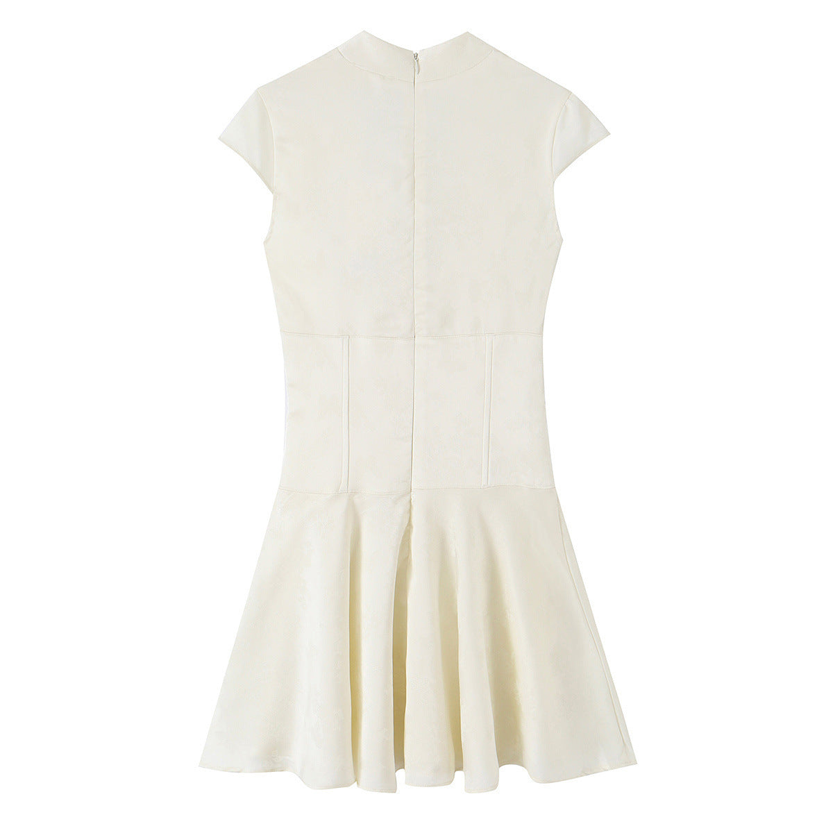 Jacquard Mini-Kleid aus Satin