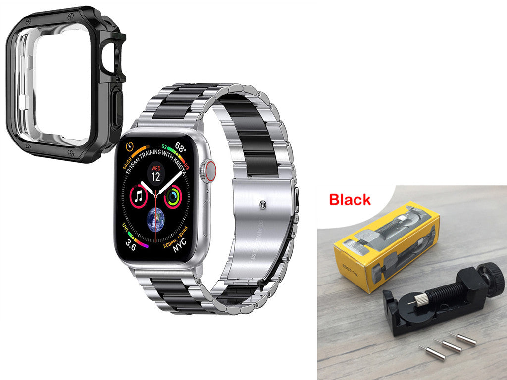 Stahlarmband mit TPU-Rahmen für Apple Watch – Bild 3 | LuxeStyle