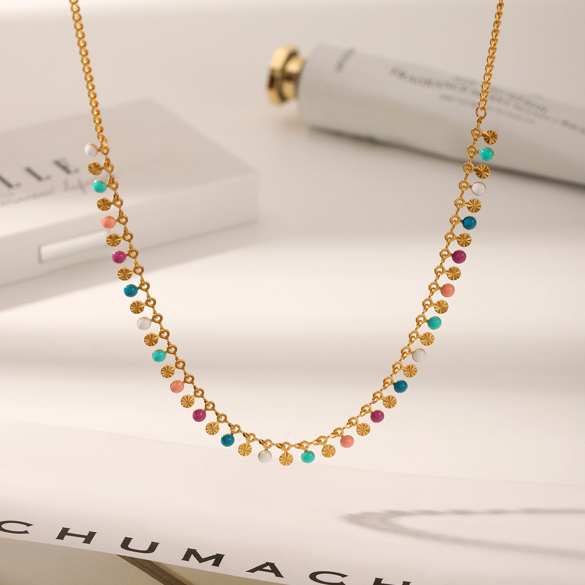 Buntes Ölschmuck-Halsband