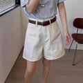 Trendige A-Linie Hot Pants aus Denim