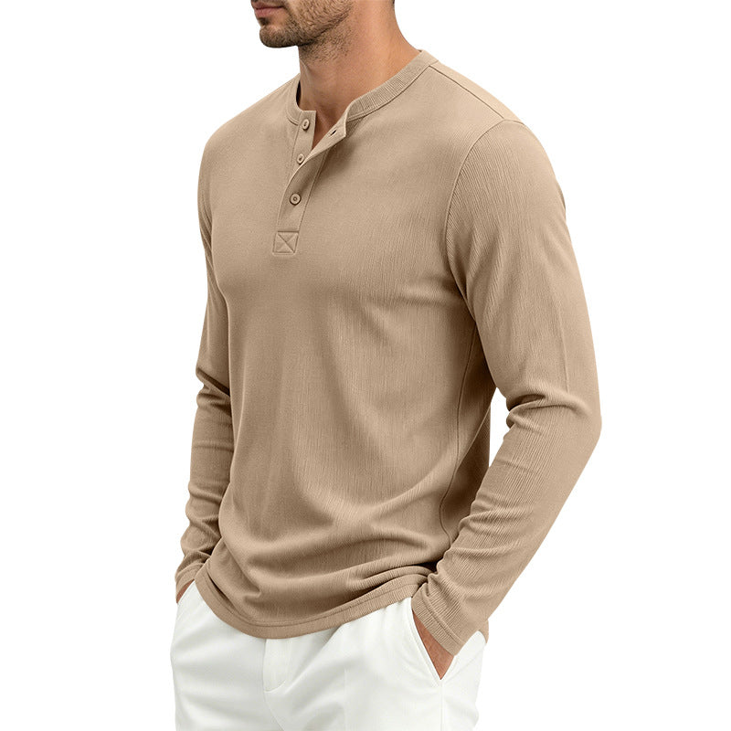 Herren Langarmshirt, gerippt