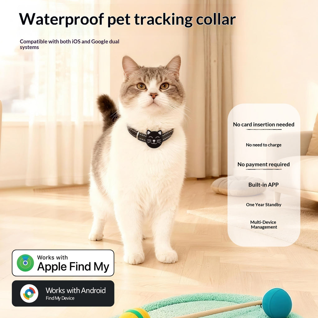 Smart GPS Tracker Halsband für Katzen