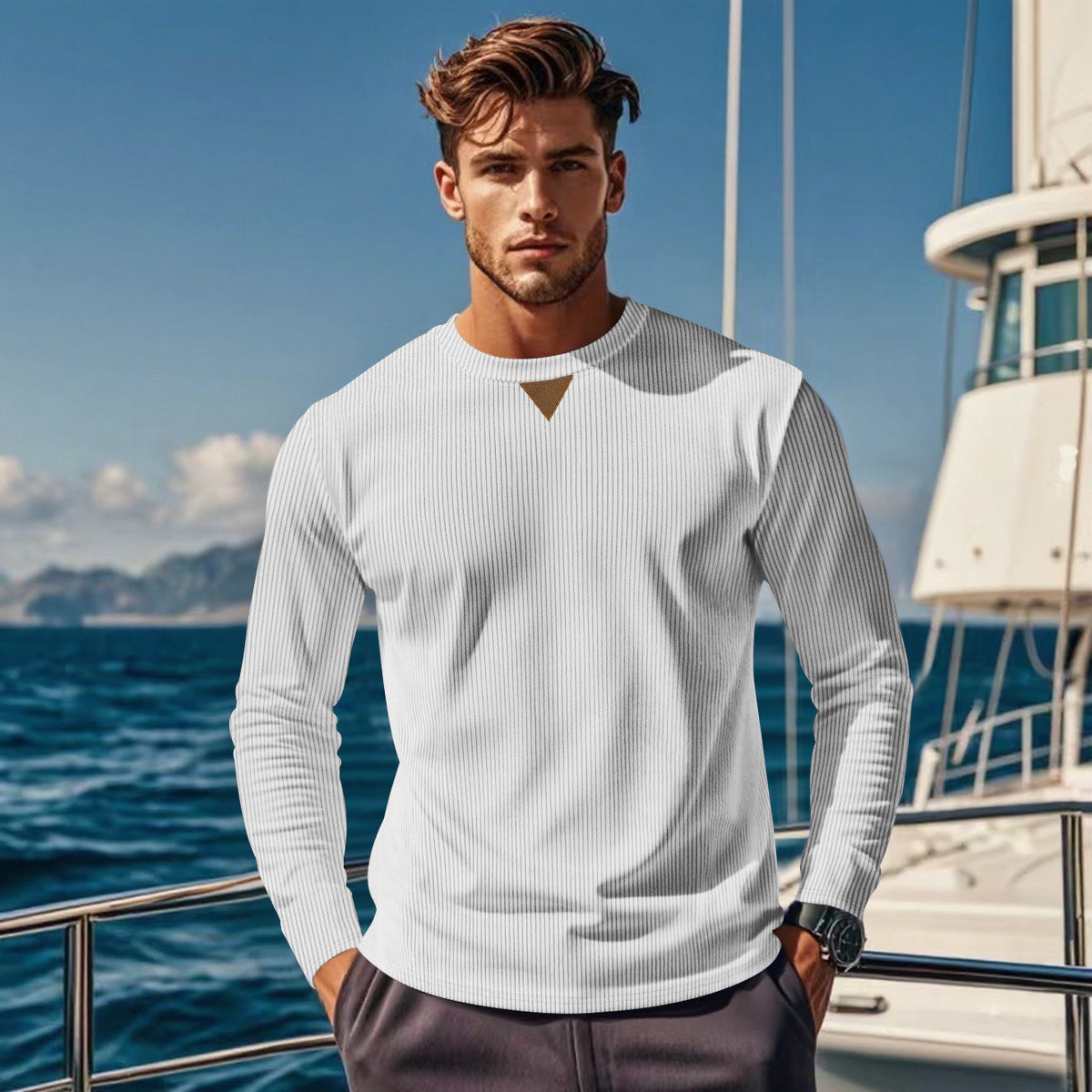 Herren Cord-Pullover – Bild 2 | LuxeStyle
