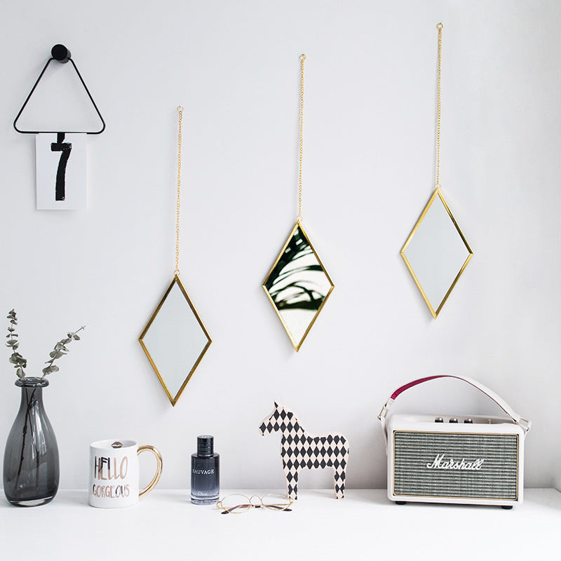 Sechseckiger Kosmetikspiegel aus Messing – Bild 3 | LuxeStyle