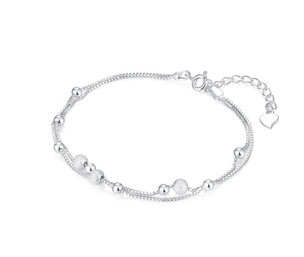 Doppelreihiges Armband mit Perlen | LuxeStyle
