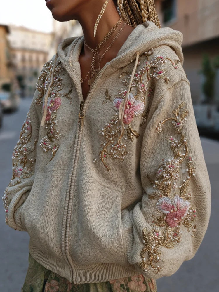 Kapuzenpullover mit 3D-Muster