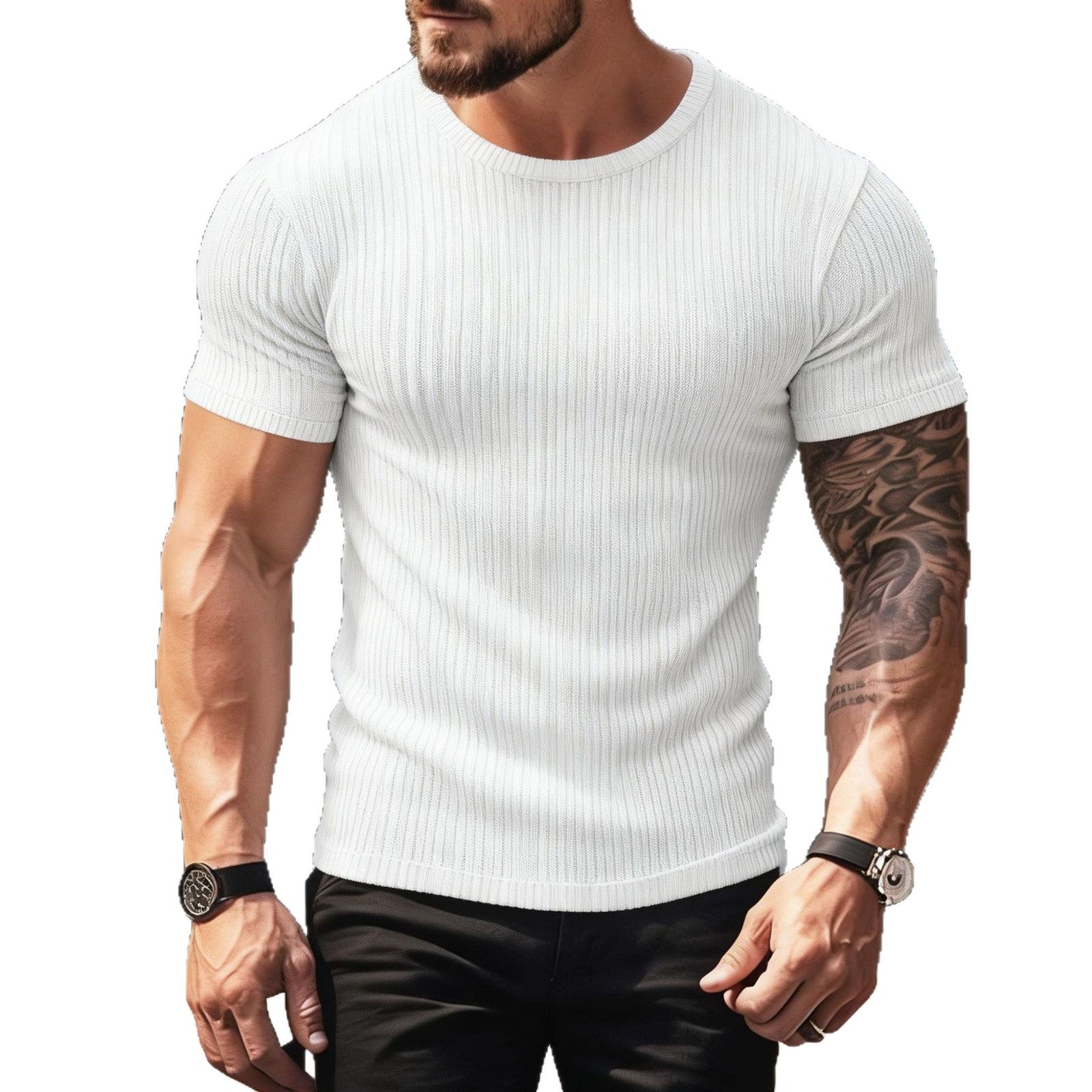 Herren Fitness-Casual Stretch T-Shirt