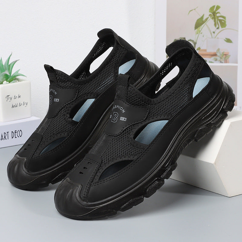 Herren-Sandalen mit atmungsaktivem Mesh – Bild 5 | LuxeStyle