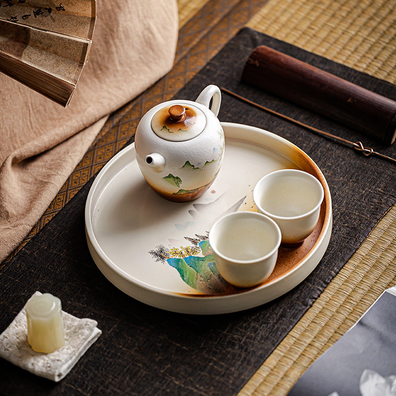 Keramik-Teeteller "Japanische Landschaft" – Bild 2 | LuxeStyle