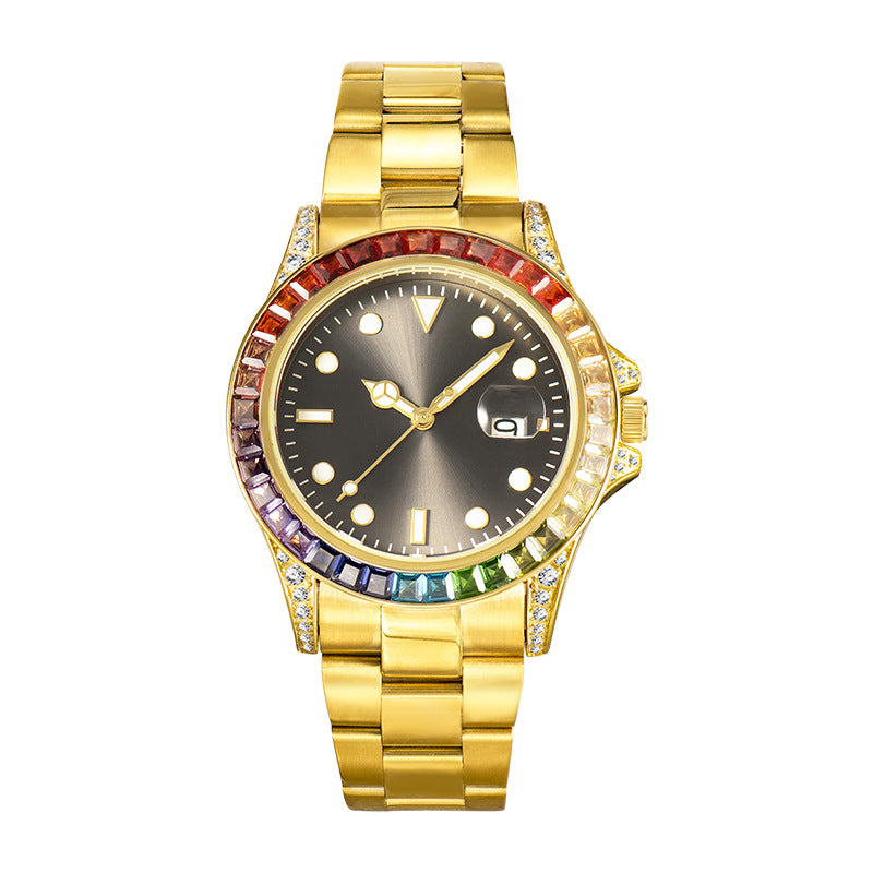 Herrenuhr mit bunten Kristallen – Bild 5 | LuxeStyle