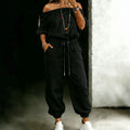 Denim Jumpsuit schulterfrei mit Bindebändern – Bild 1 | LuxeStyle