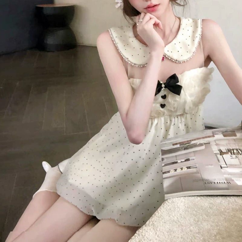 Tüllkleid mit Perlen und Schleifen – Bild 3 | LuxeStyle