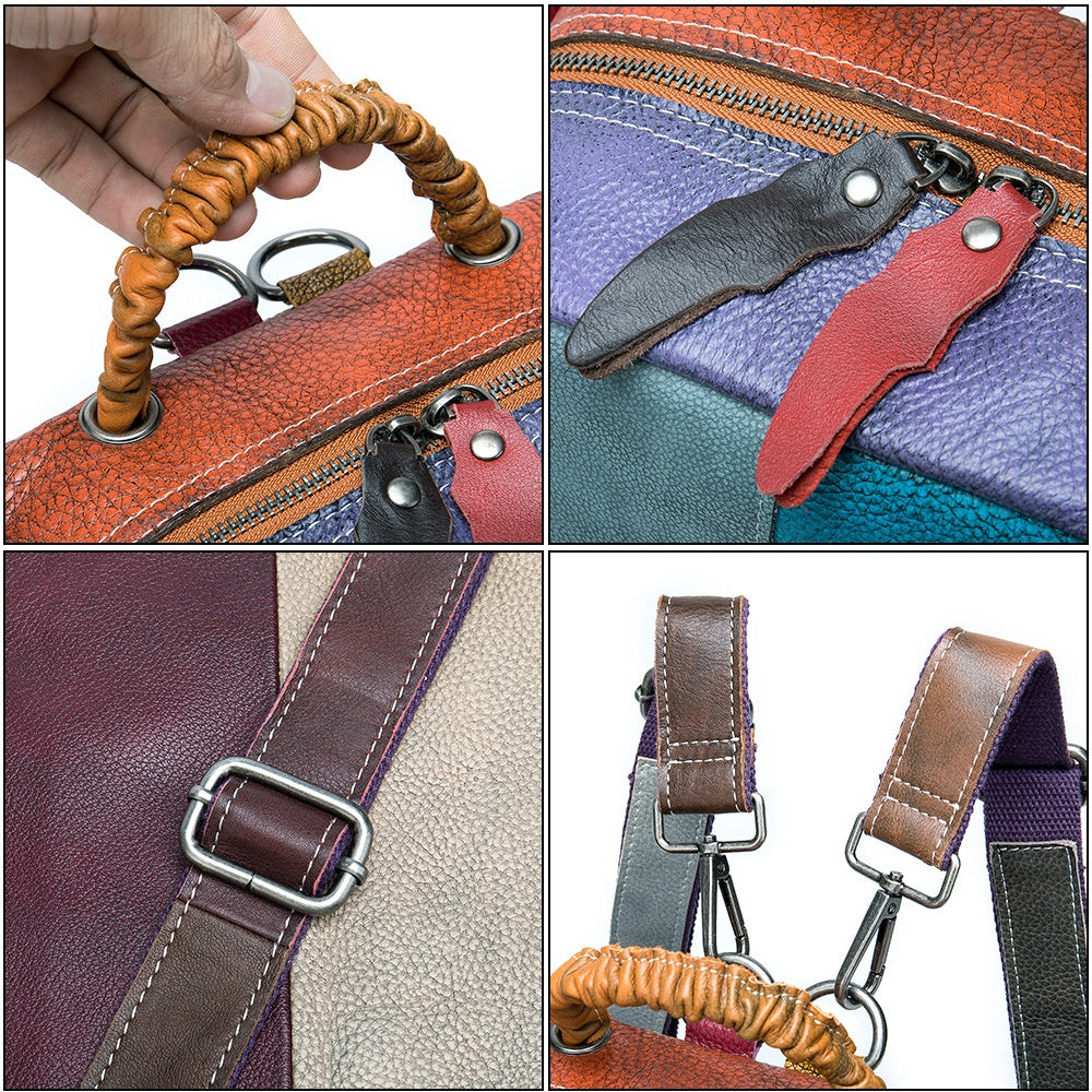 Retro-Rucksack Patchwork