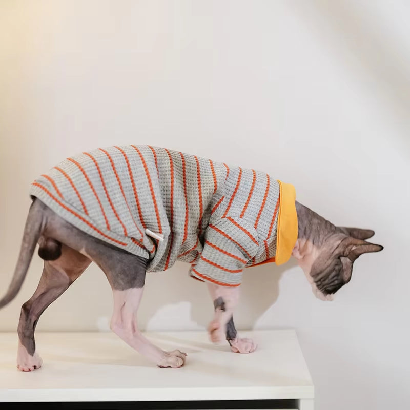 Katzen-Sweatshirt mit Polokragen – Bild 2 | LuxeStyle