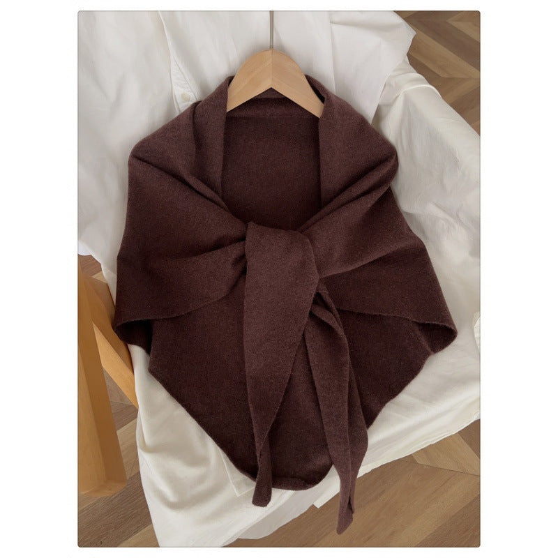 Schal aus 100 % Wolle – einfarbig | LuxeStyle