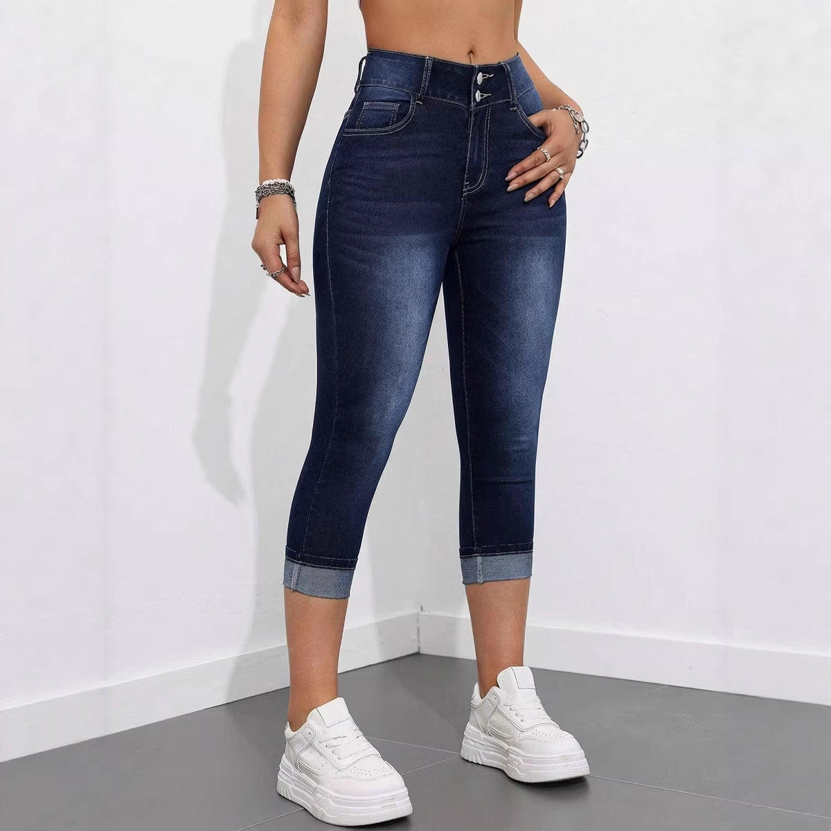 Hochaussteifende Jeans
