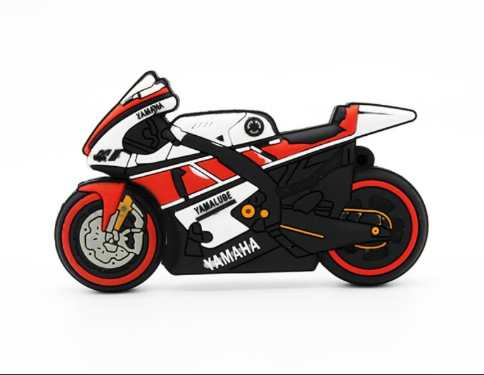 Motorrad USB-Stick im Cartoon-Design