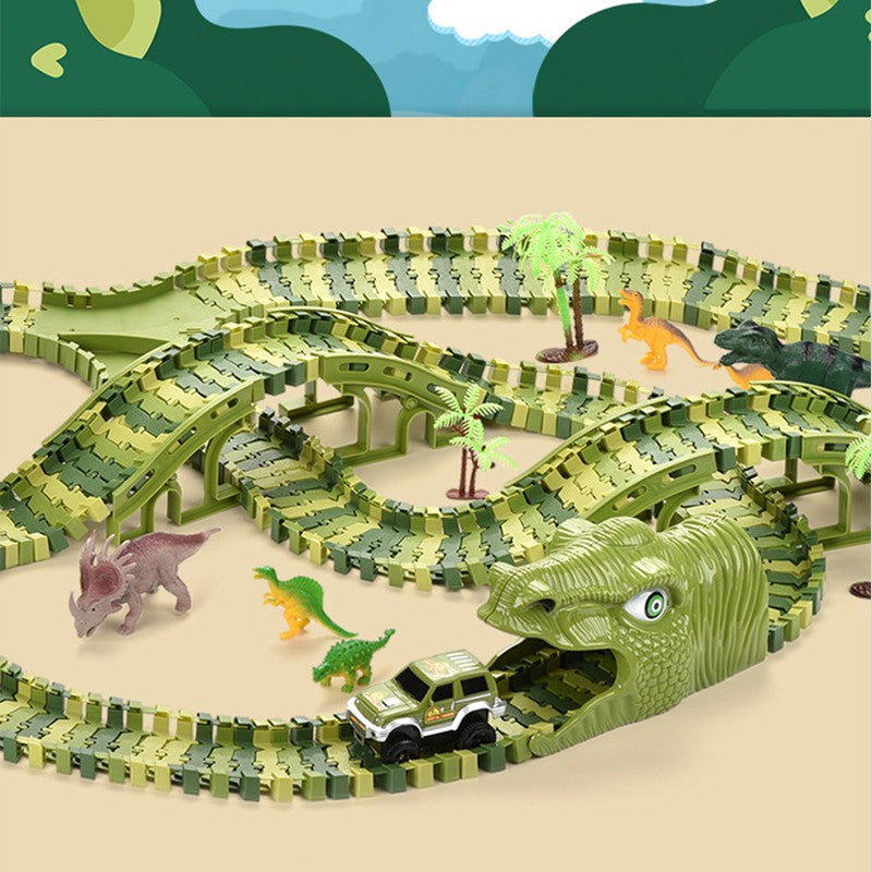 Dinosaurier-Eisenbahn-Set mit Tunnel – Bild 5 | LuxeStyle
