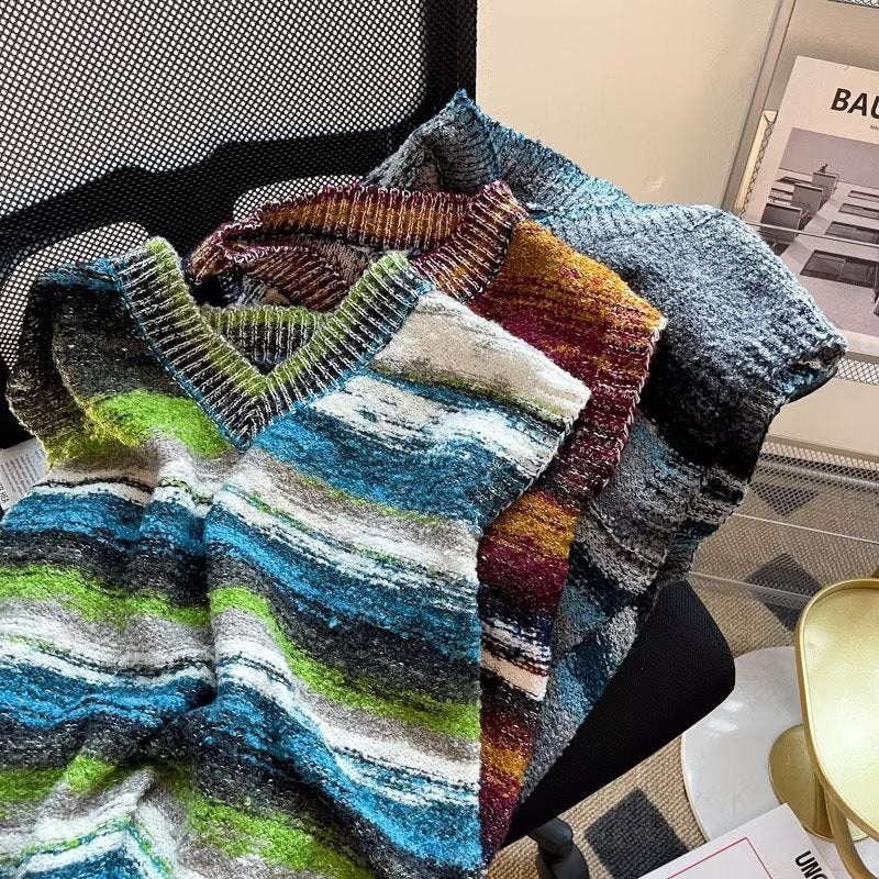 Herren-Striped-Weste
