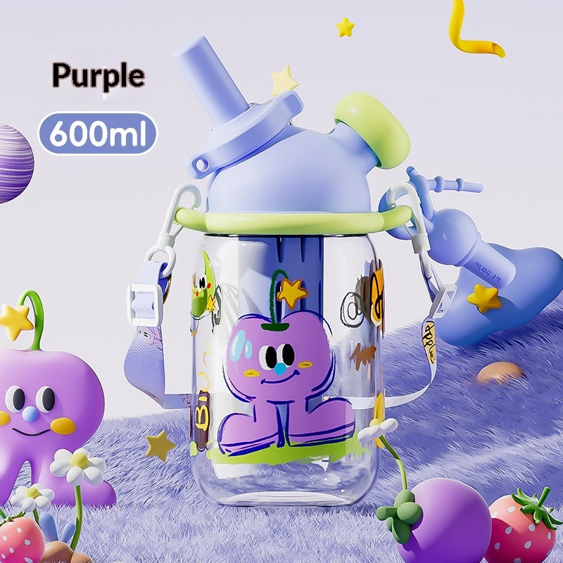 Trinkflasche mit Strohhalm für Kinder – Bild 9 | LuxeStyle