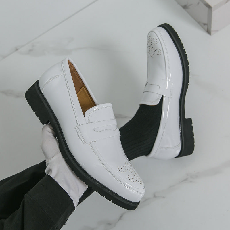 Herren Business-Casual Lederschuhe glänzend