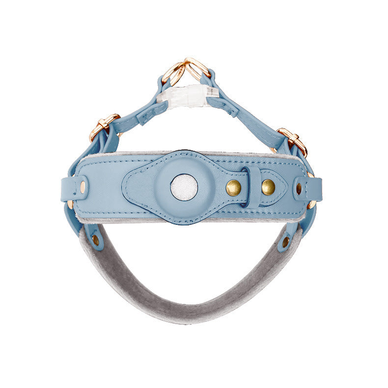 Hunde-Brustgeschirr mit AirTag-Halterung & Leine | LuxeStyle