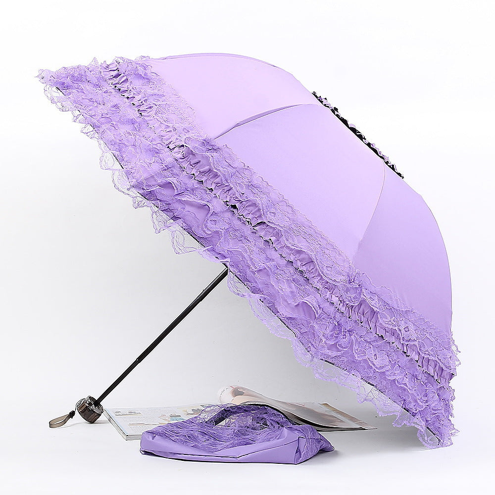 Princess Sonnenschirm mit Spitze