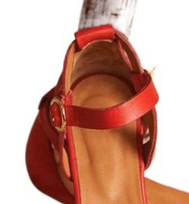 Flache Ledersandalen für Damen – Bild 6 | LuxeStyle