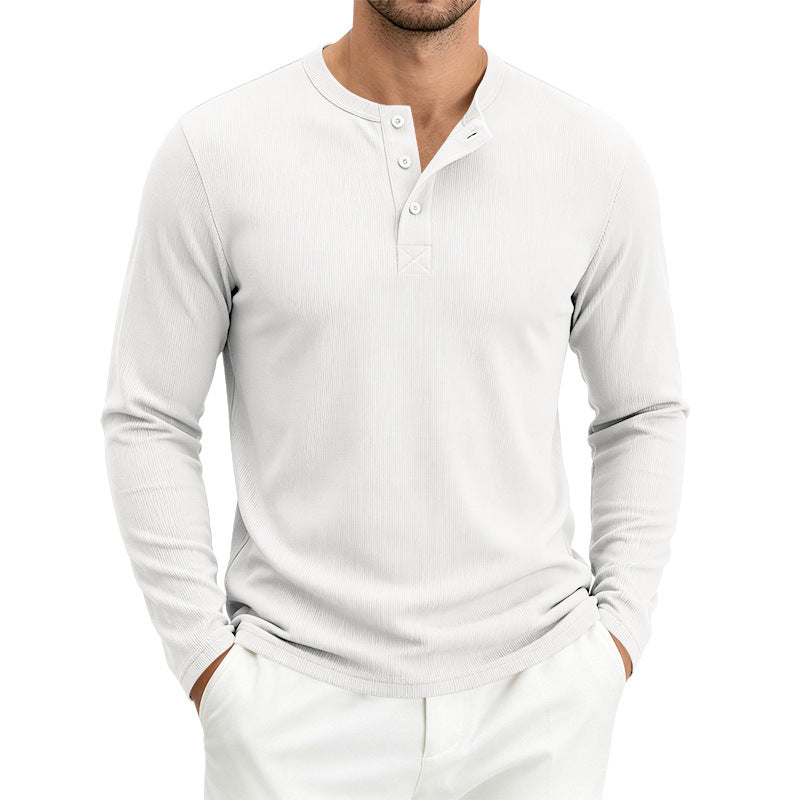 Herren Langarmshirt, gerippt