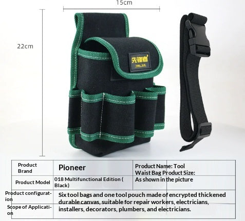 Robuste Canvas-Gürteltasche für Werkzeuge