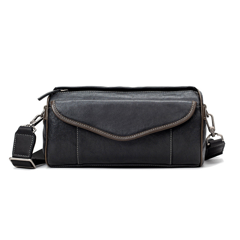 Vintage Crossbody Bag aus Leder für Herren – Ansicht 3