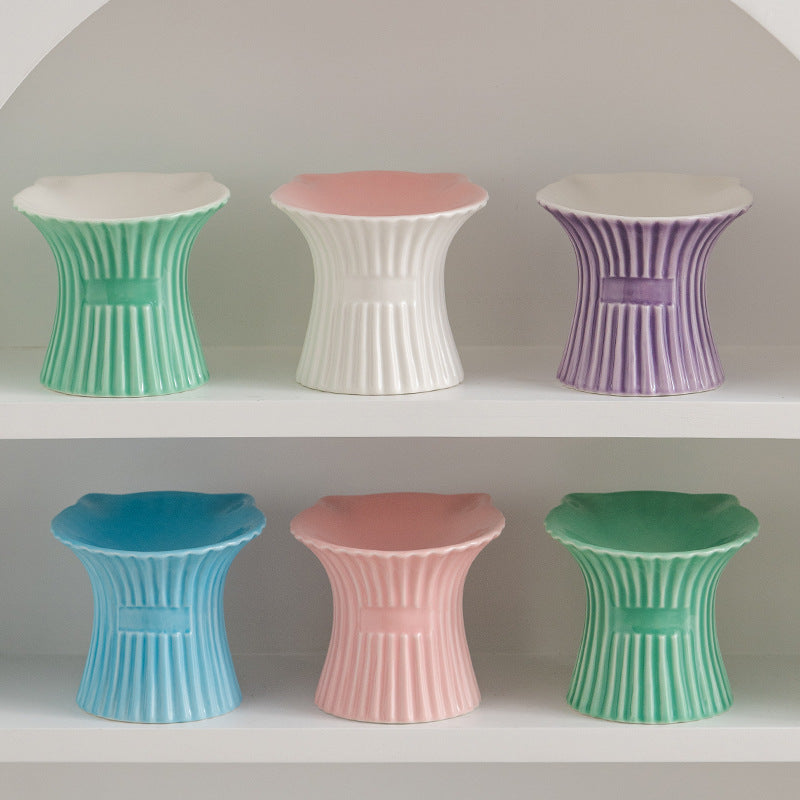 Erhöhte Keramikschüssel mit Katzenohr-Design – Bild 6 | LuxeStyle