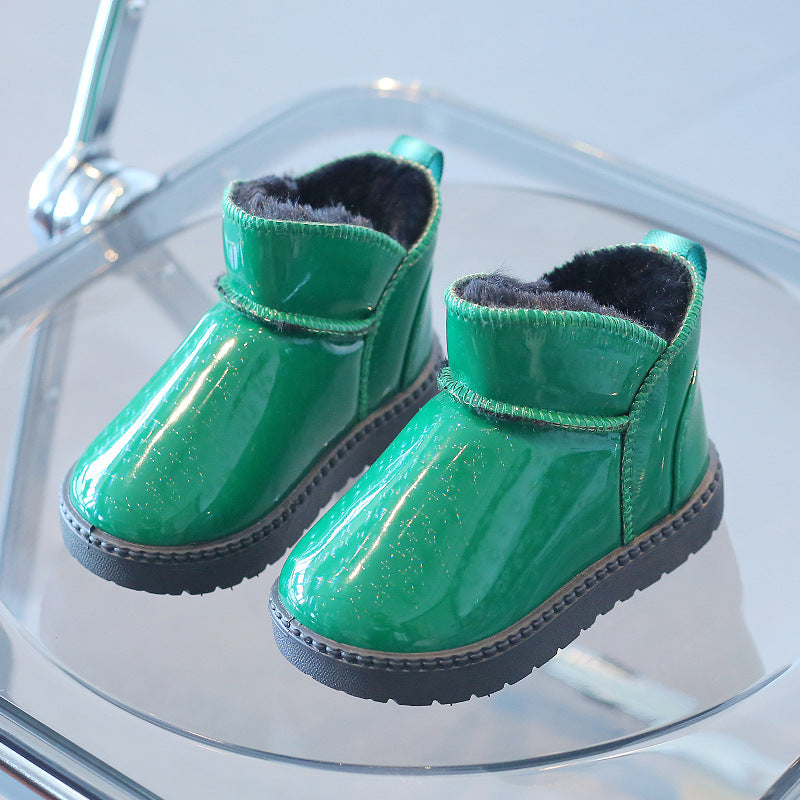 Warme Kinder-Stiefeletten mit glänzenden Akzenten – Bild 12 | LuxeStyle