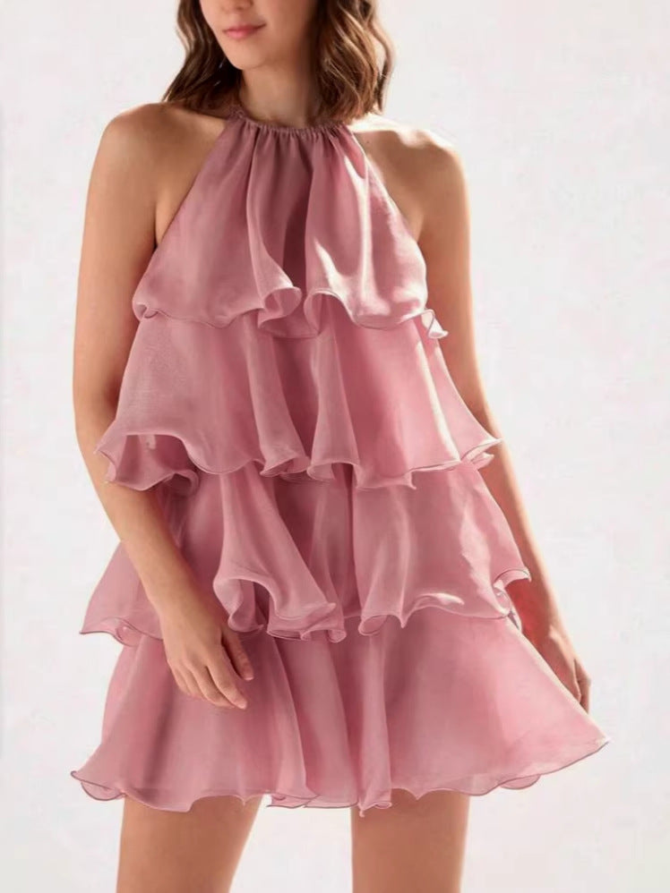 Ärmelloses Midikleid mit Neckholder – Bild 5 | LuxeStyle