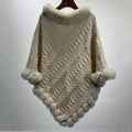 Poncho mit Pelzkragen – Bild 4 | LuxeStyle