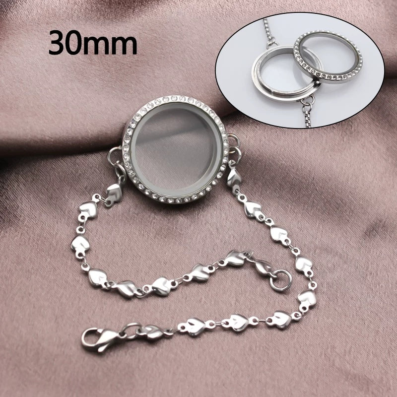 Armband mit doppelter Glasfassung – Bild 6 | LuxeStyle