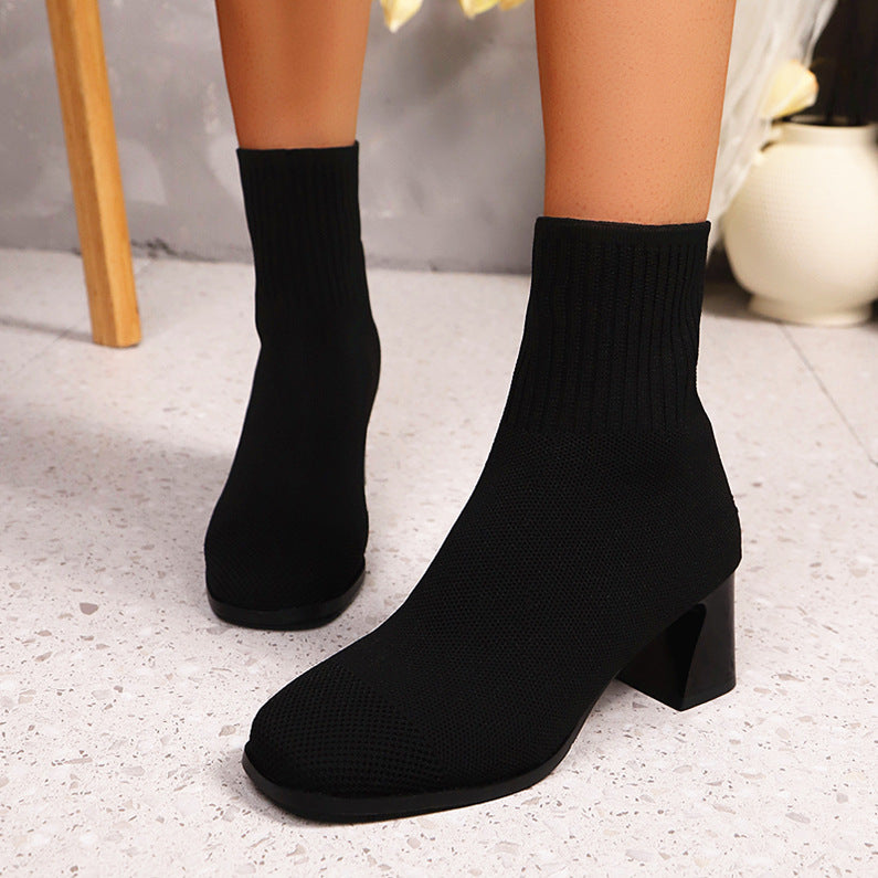 Gestrickte Ankle Boots für Damen – Bild 5 | LuxeStyle