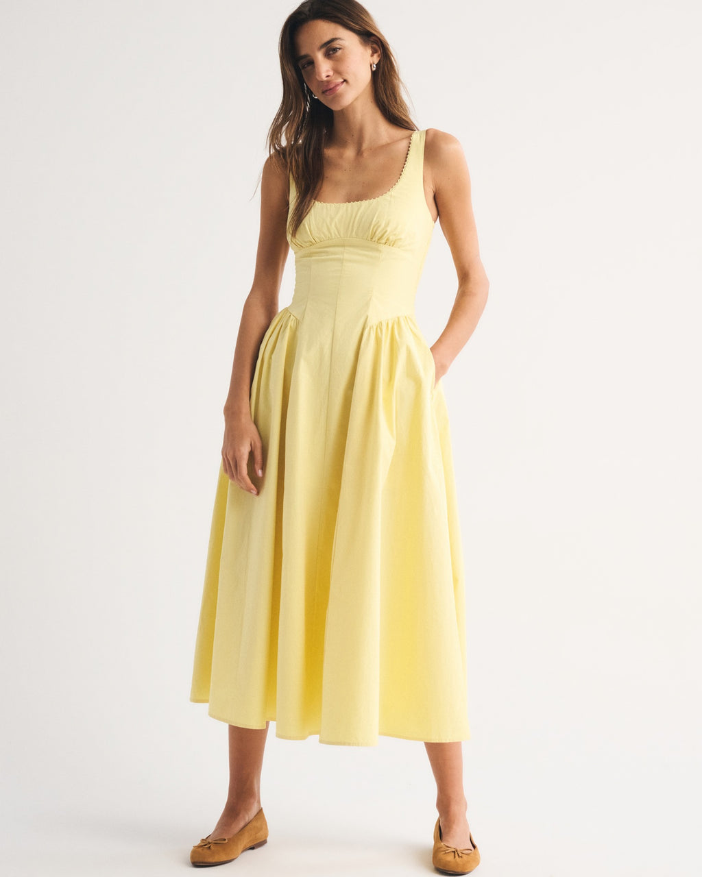 Elegantes Maxi-Slip-Kleid mit Blumenmuster – Bild 3 | LuxeStyle