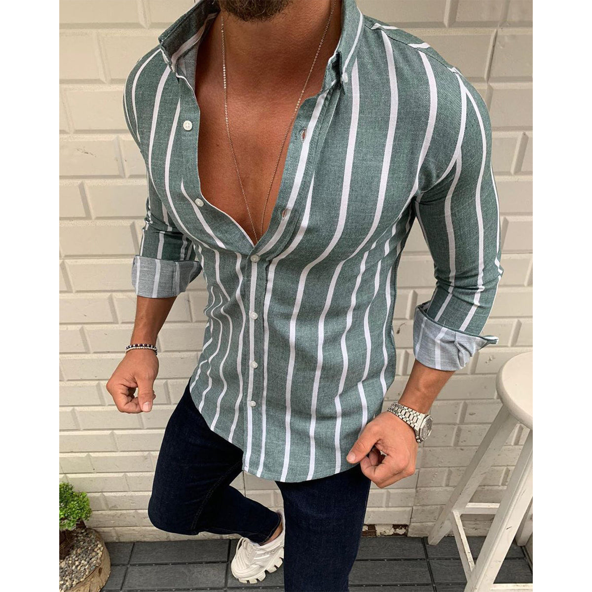 Herren Hemd mit Tiermuster – Bild 5 | LuxeStyle